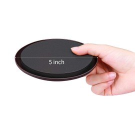 Ezprotekt 8 Pack Reusable Large Furniture Movers Sliders for Carpet, 5" Round Furniture Moving Pads, Carpet Sliders for Heavy Duty Sofa Bed Couch Fridge, Move Items Easily and Quickly (Brown)