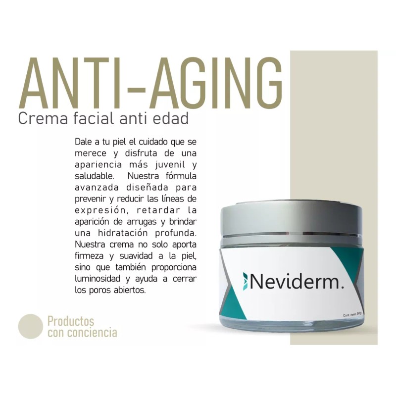 Antiaging Neviderm: Crema Antiaging Borra Cicatrices Y Arrugas Facial