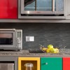 Black Peel and Stick Backsplash Linear Subway Tile, Self Stick