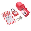 3Pcs Set Industrial Waterproof Socket Lockout Device 52mm Lockout Plug