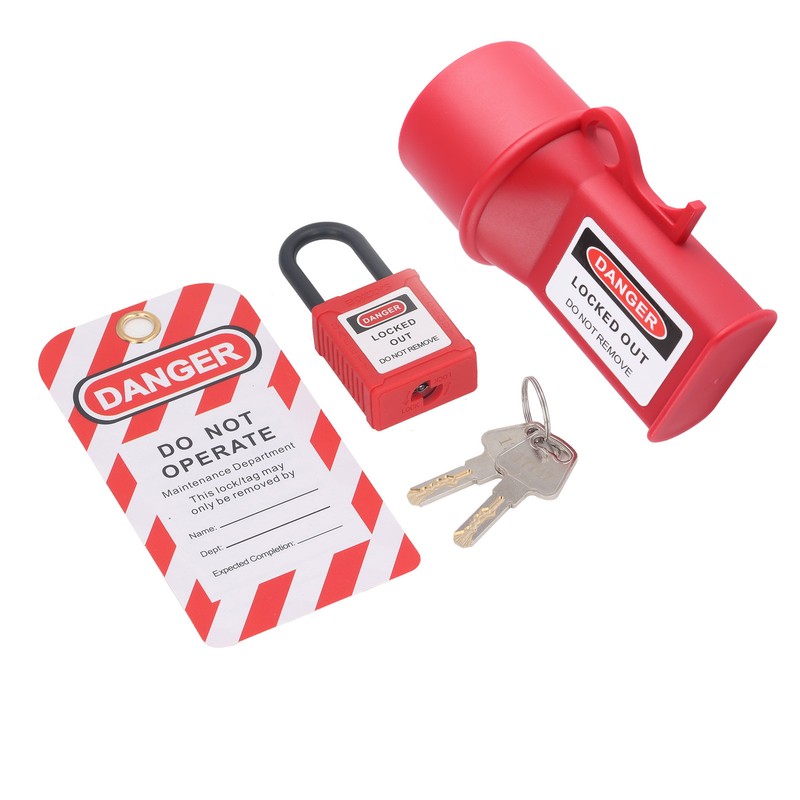 3Pcs Set Industrial Waterproof Socket Lockout Device 52mm Lockout Plug