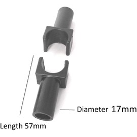 Seat Rail Guide - for Aluminum Transport Chair - 1 Pair - 17mm Diameter