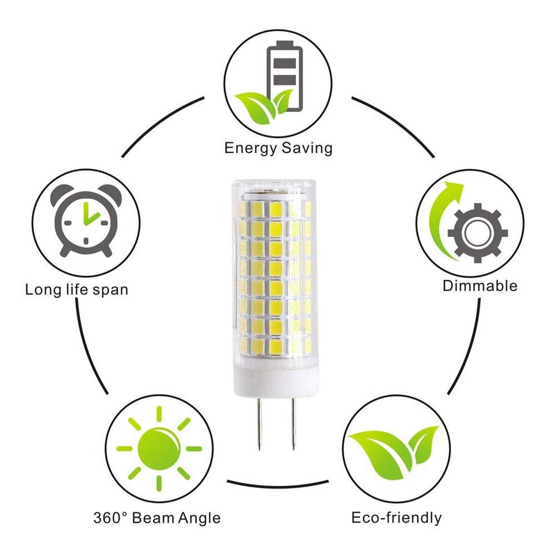 SYXKJ GY8.6 LED Bulb, 7W G8 Led Lamps, 75W Halogen