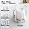 Retractable Bowl Organizer for Kitchen Storage – Detachable Dish Rack
