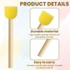 Pndeyo 10pcs Round Sponge Brushes for Painting, Foam Paintbrushes with