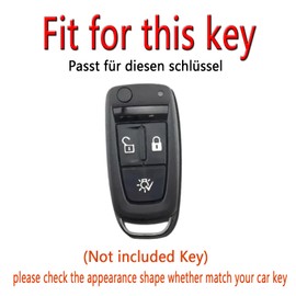 HIBEYO Car Key Case Fits DAF 106 CF Euro 6 2022 XG XF Flip Key Ring Truck Accessories Key Case Key Box Key Shell Remote Control Protective Case A-Silver