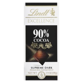 UD_Lindt 90% Cocoa Flavored Chocolate Bar Case of 12-3.5 oz Solid Milk Chocolate with Cup Pattern