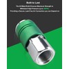 9-Piece 3/8" High Flow Air Hose Fittings Set, 3 Couplers