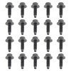 GoaMotors 20pcs Hex Washer Head Spin Lock Body Bolts Dark
