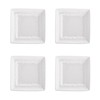 Mikasa Italian Countryside Square Dipping Plates, Set of 4 White