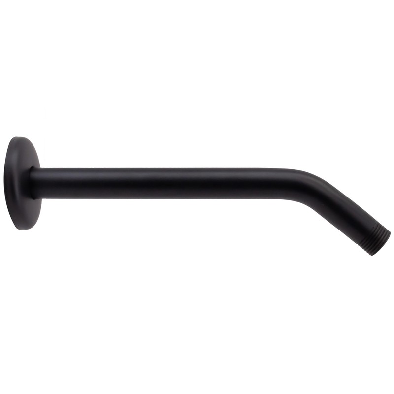 Westbrass 1/2" IPS x 8" Shower Arm, Matte Black, D301-1-62