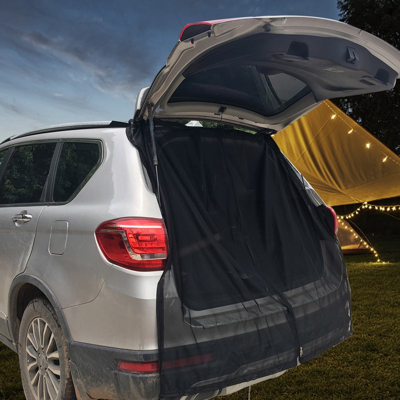 Car Tailgate Net Breathable Mesh Net Camping Accessories Privacy Protection
