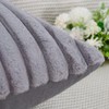 Madizz Set of 2 Faux Fur Plush Decorative Throw Pillow