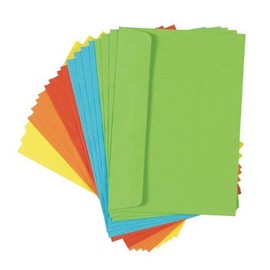 Toppoint 20 (1 x 20) Coloured Envelopes DIN C6 Colourful Envelopes (DIN C6 | Pack of 20, Assorted)