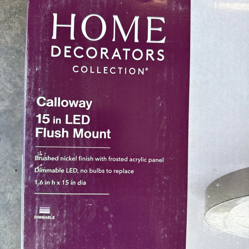 Sea Gull Lighting Home Decorators 15in Brushed Nickel Selectable LED