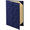 Mino Shokai 8282-08 Certificate File, Flocked (Sueded Style), Navy Blue,