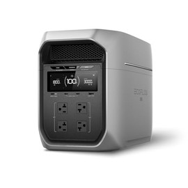 EF ECOFLOW Portable Power Station DELTA 3 Max Plus, 2048Wh LiFePO4 Battery, Solar Generator (Solar Panel Optional), 3000W Max Output, Fast 0–80% Recharge in 64mins, Reliable Home Backup & RV Camping