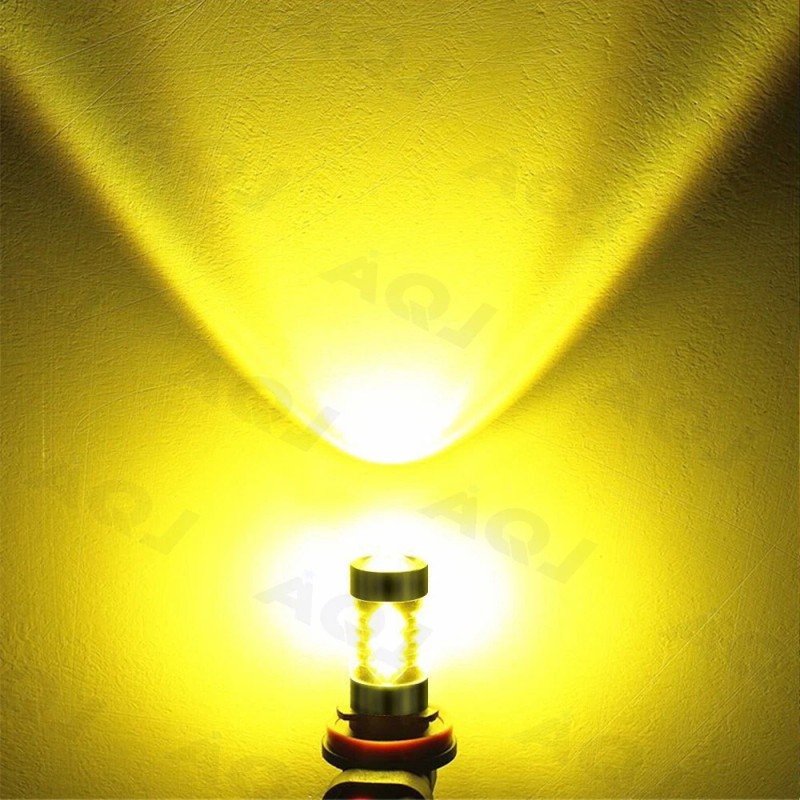 AuureLamp 9006 HB4 LED Fog Light Bulbs 4500K Golden For