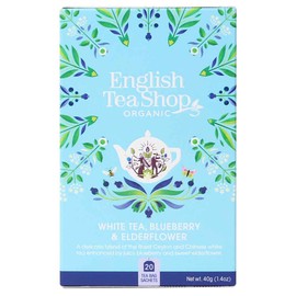 English Tea Shop White Tea Blueberry & Elderflower, 20 Tea bags