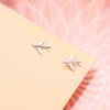 Hypoallergenic Airplane Stud Earrings for Aviator Travel Fans Jewelry, Flight