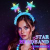 GRAEEN Light Up Star Headband Crown Rave Costume Hair Accessories