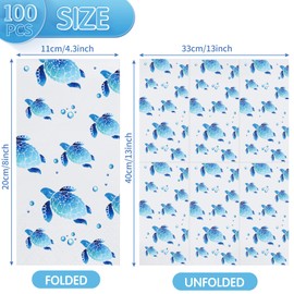 Toallas de Mano Desechables de Tortuga Servilletas de Papel para Invitados de Baño Toallas Suaves Decorativas Suministros para Fiestas en Océano Decoración de Mar de Verano