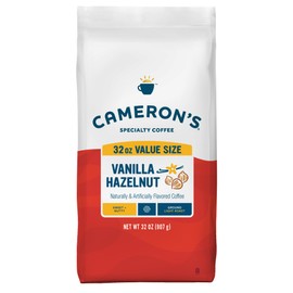 Cameron's Coffee Roasted Ground Coffee Bag, Flavored, Vanilla Hazelnut, 32 Ounce