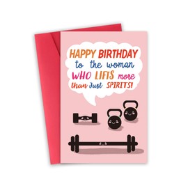 Funny Birthday crossfit card, gym birthday card,