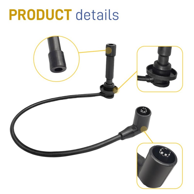 GOLKNHA Spark plug ＆ Cap Wire Kit for Kawasaki KAF820