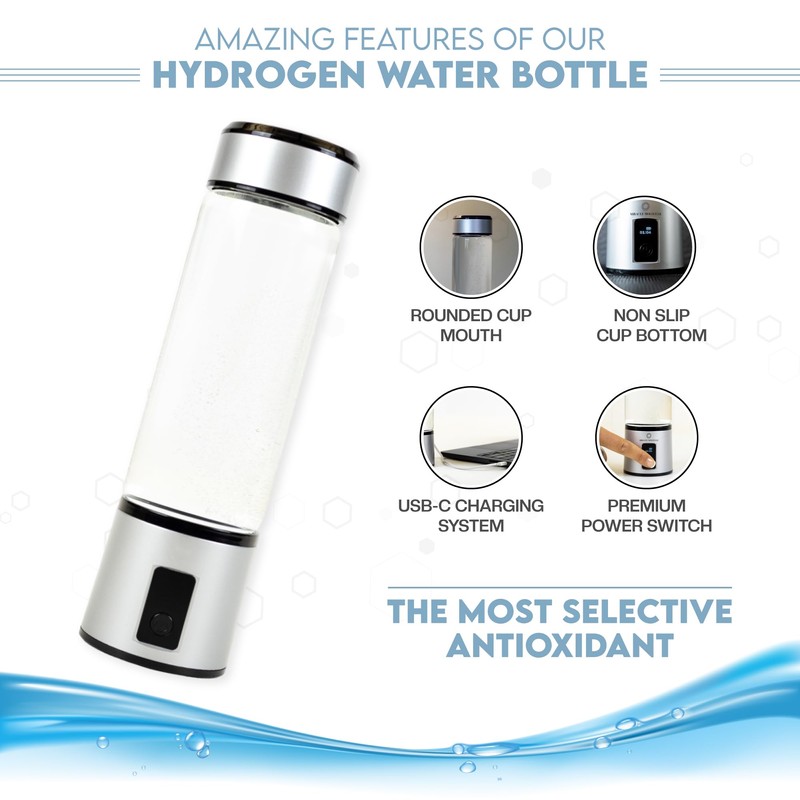 Hydrogen Water Bottle | 5 PPM & SPE 2024 Technology