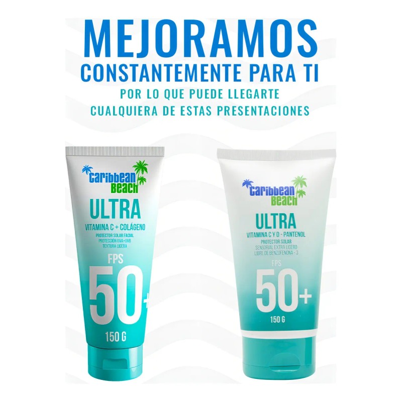 Protector Solar Caribbean Beach Fps Colageno 150g