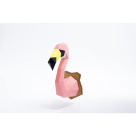 Bogcraft KAKUKAKU WALL FLAMINGO Design Accessories, Flamingo, Size M, Assembly Interior