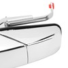 2pcs Exterior Chrome Door Handle ABS Plastic Automotive Outside Door