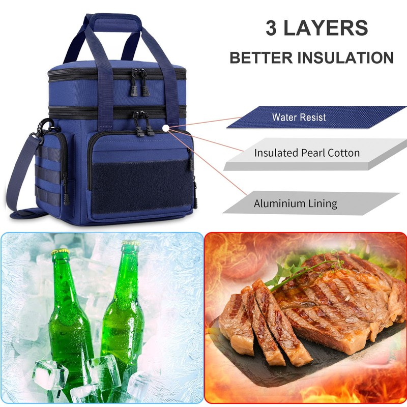 Gafetrey Large Lunch Box Bag for Men - Tactical Insulated