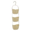 Premier Housewares 3-Tier Cream Hanging Organiser Small Storage Baskets Shower