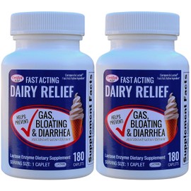 Certified Plus Fast Acting Lactase 360 Caplets Generic Lactase Fast Act 9000 FCC Units per Caplet