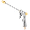 High Pressure Water Spray Gun Long Hose Brass Nozzle Adjustable