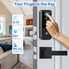 Yosimika Keyless Entry Door Lock with Handle Set,Smart Front Door