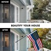 UD_G128 Flag Pole 5 FT Black Tangle Free & Blue