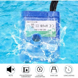 Cat Water Fountain Pump, Pet Fountain Pump Replacement Compatible Motor, Low Energy Consumption Ultra Quiet Drinking Pump with LED Light for Kitten Dog Pet Fountain Dispenser