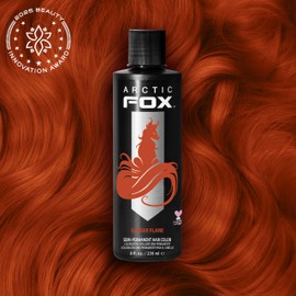 Arctic Fox Semi-Permanent Hair Dye, Vegan & Cruelty-Free, Vibrant Orange Ginger Flare, Ammonia-Free, Conditioning Color for All Hair Types, Long Lasting, 8 fl oz