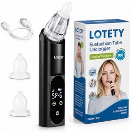 Eustachian Tube Unclogger - Ear Pressure Relief Device for Flying & Diving, Unblock Eustachian Tube & Balancing Ear Pressure to Relieve Tinnitus and Earache