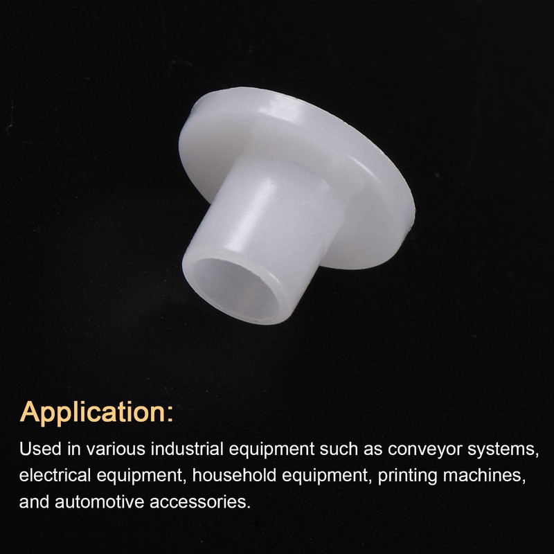 sourcing map 24pcs Flanged Sleeve Bearings Plastic Bushings ID 6mm