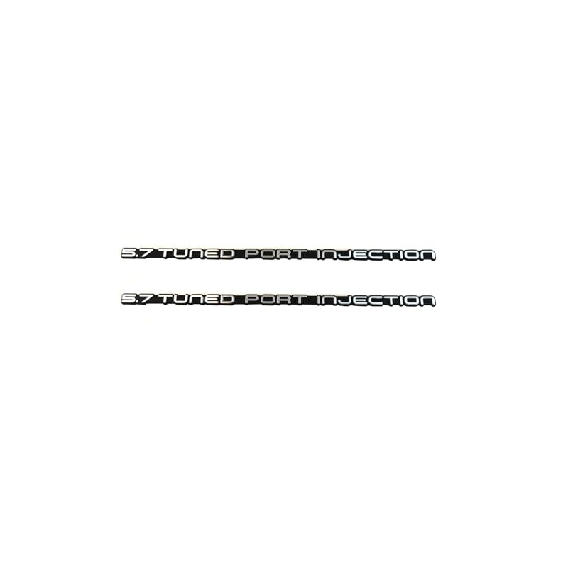 1Pc 5.7 Tuned Port Injection Rear Bumper Emblem Car Badge