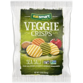 Eatsmart Snacks, Veggie Crisps with Sea Salt, 1.25 Oz (Pack of 8)