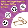 sourcing map 12Pcs Slide Buckle 2" Tri-Glide Slides Adjuster Strap