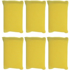 Iconikal Microfiber Bug Scrubber Sponge Pad, 6-Pack