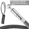 Combination Lock 4-Digit Steel Cable Small Padlock with a Combination