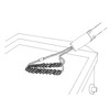 Brushtech Double Helix Safety Flat-Top Griddle Brush - Non-Toxic Grill