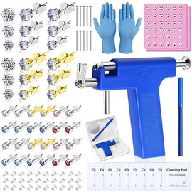 Ear Piercing Gun Kit, Reusable Ear Nose Piercing Gun Machine with Piercing Tool Set for All Piercing Salon At Home Use Peircing kit